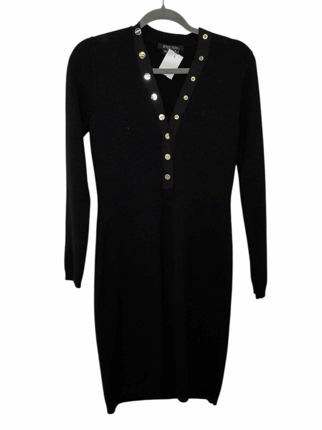 Etcetera Size X- Small Black Pre-Owned Dress- Ladies