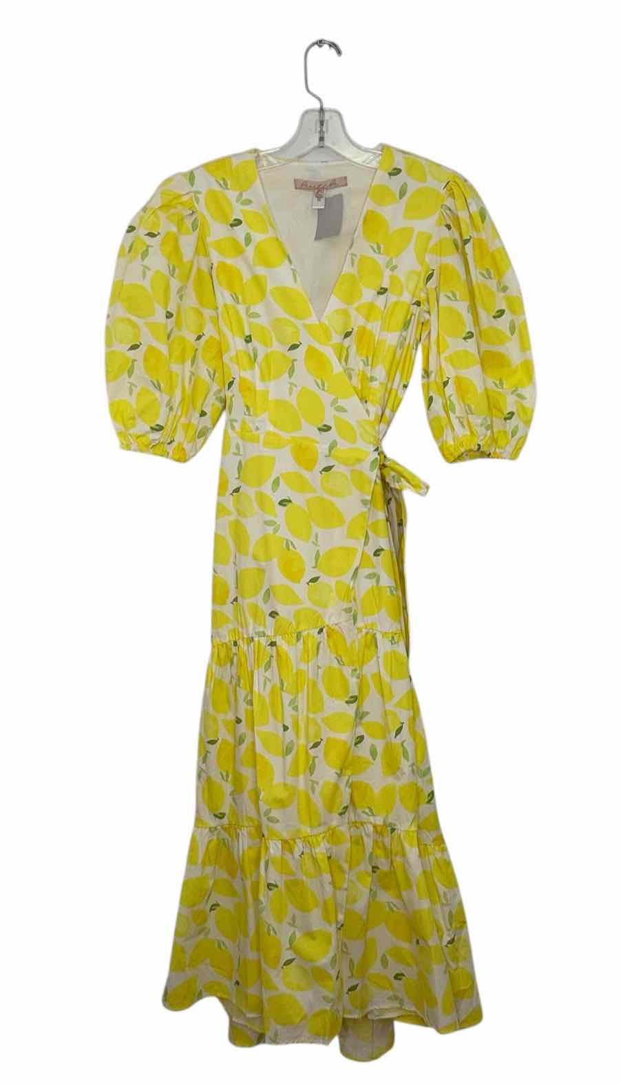 Hutch Size X- Small Yellow Print Pre-Owned Dress- Ladies