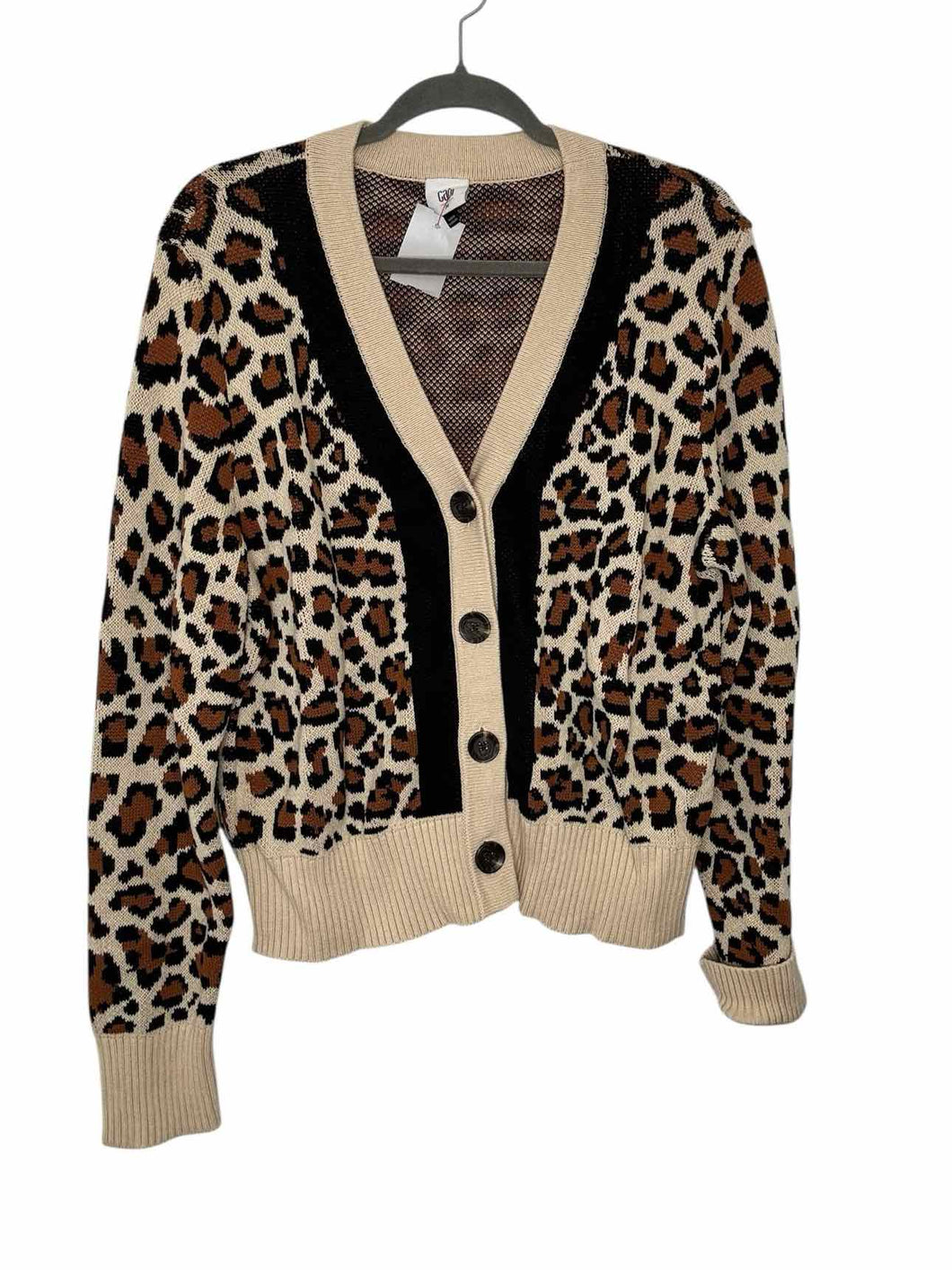 Cabi Size Medium Animal Print Pre-Owned Sweater- Ladies