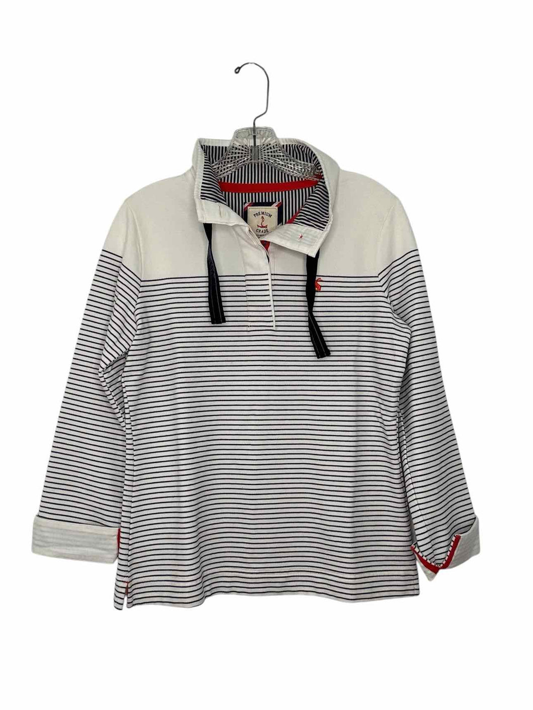 Joules Size 6 Navy Stripe Pre-Owned Pullover- Ladies
