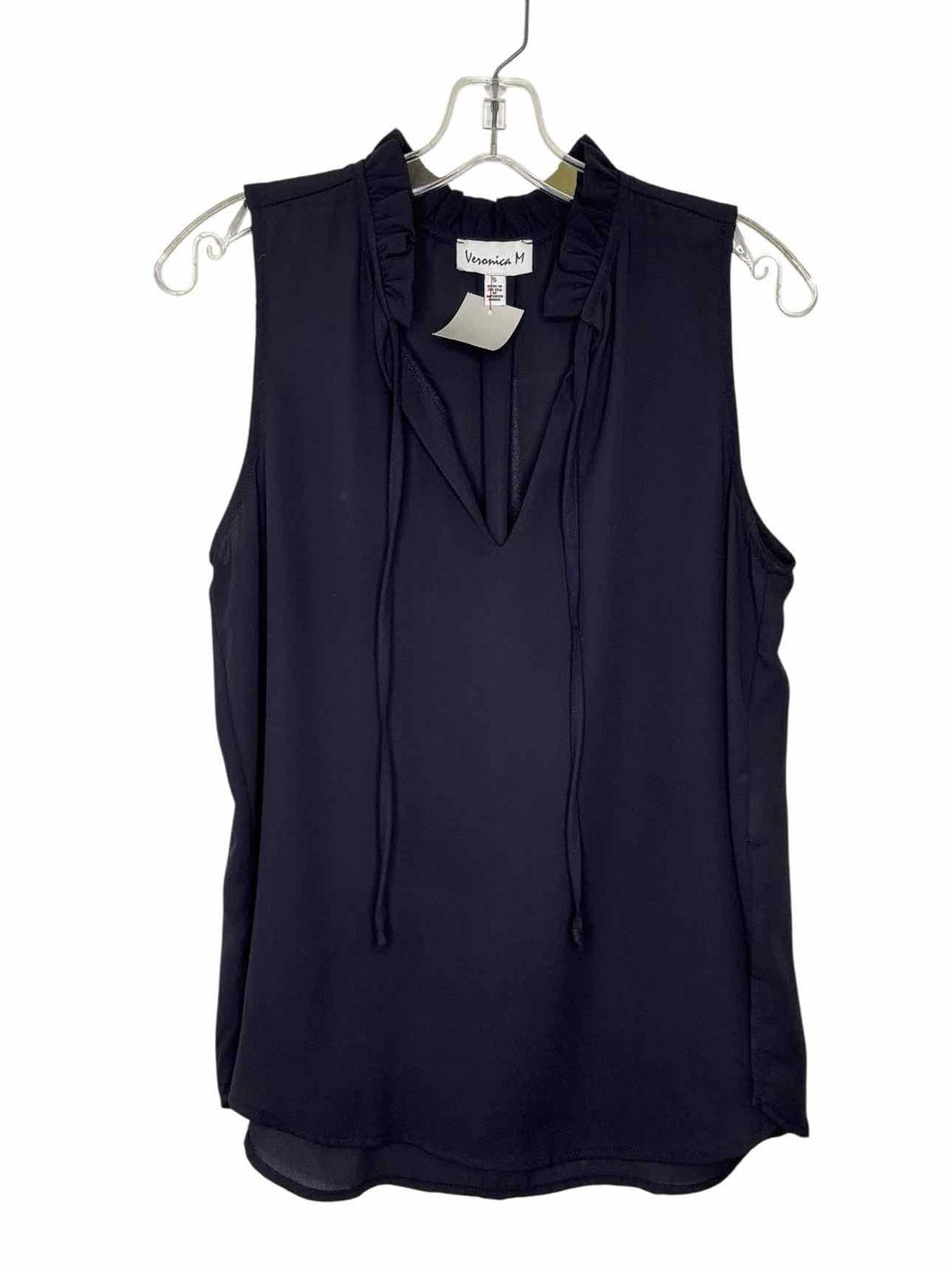 Veronica M. Size Small Navy Pre-Owned Tank Top- Ladies