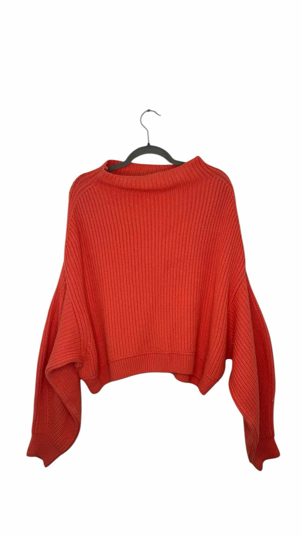 Free People Size Small Coral Pre-Owned Sweater- Ladies