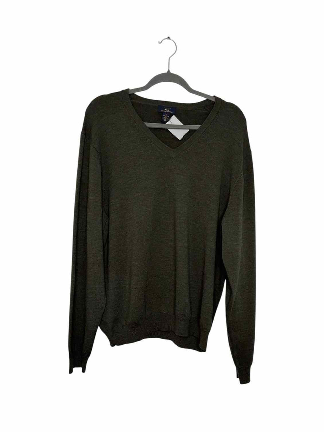 Brooks Brothers Size L Olive Pre-Owned Sweater- Mens