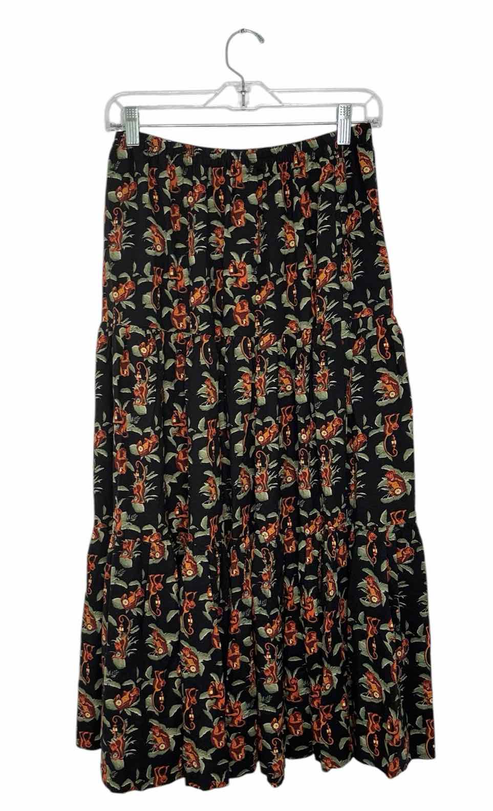 Aqua Size Small Black Floral New w/ Tags Skirt- Ladies
