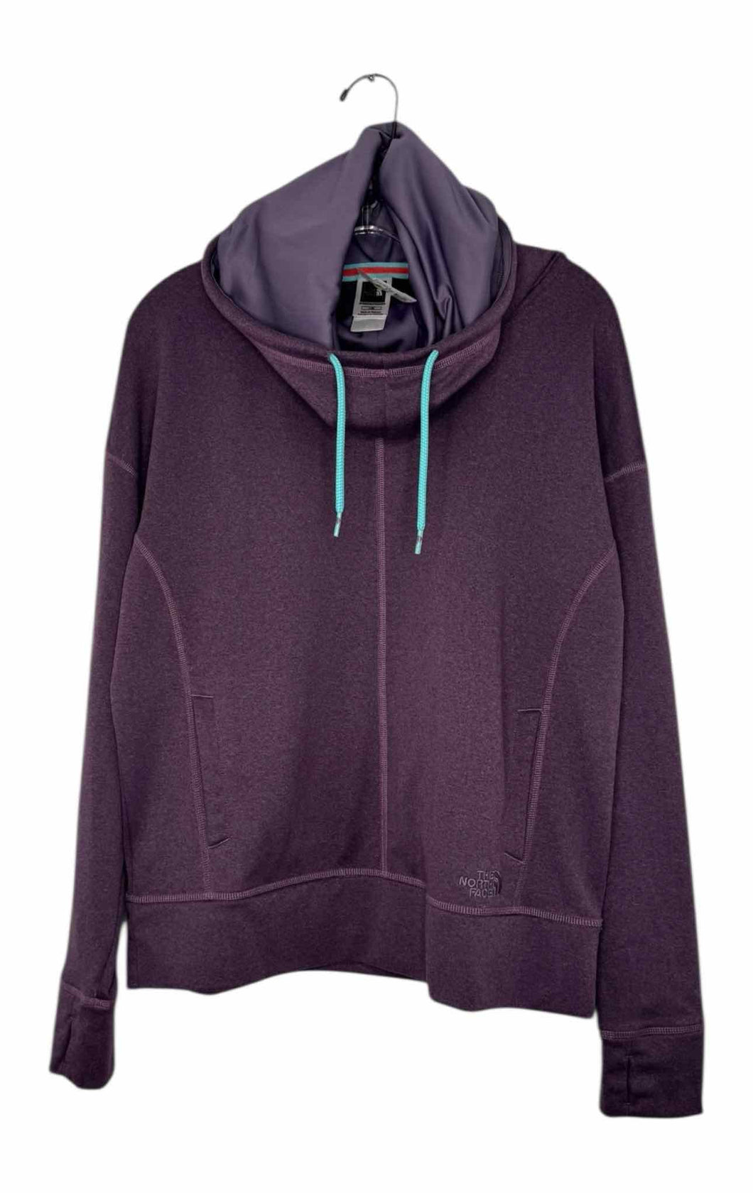 North Face Size Large Purple Pre-Owned Sweatshirt- Ladies