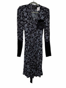 Size Small Black Print Pre-Owned Dress- Ladies