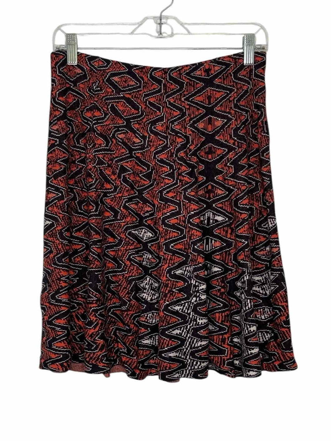 Nic & Zoe Size Small Red Print Pre-Owned Skirt- Ladies