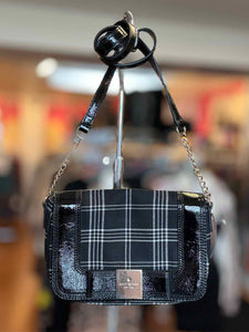 Kate Spade Black Plaid Pre-Owned Purse- Ladies