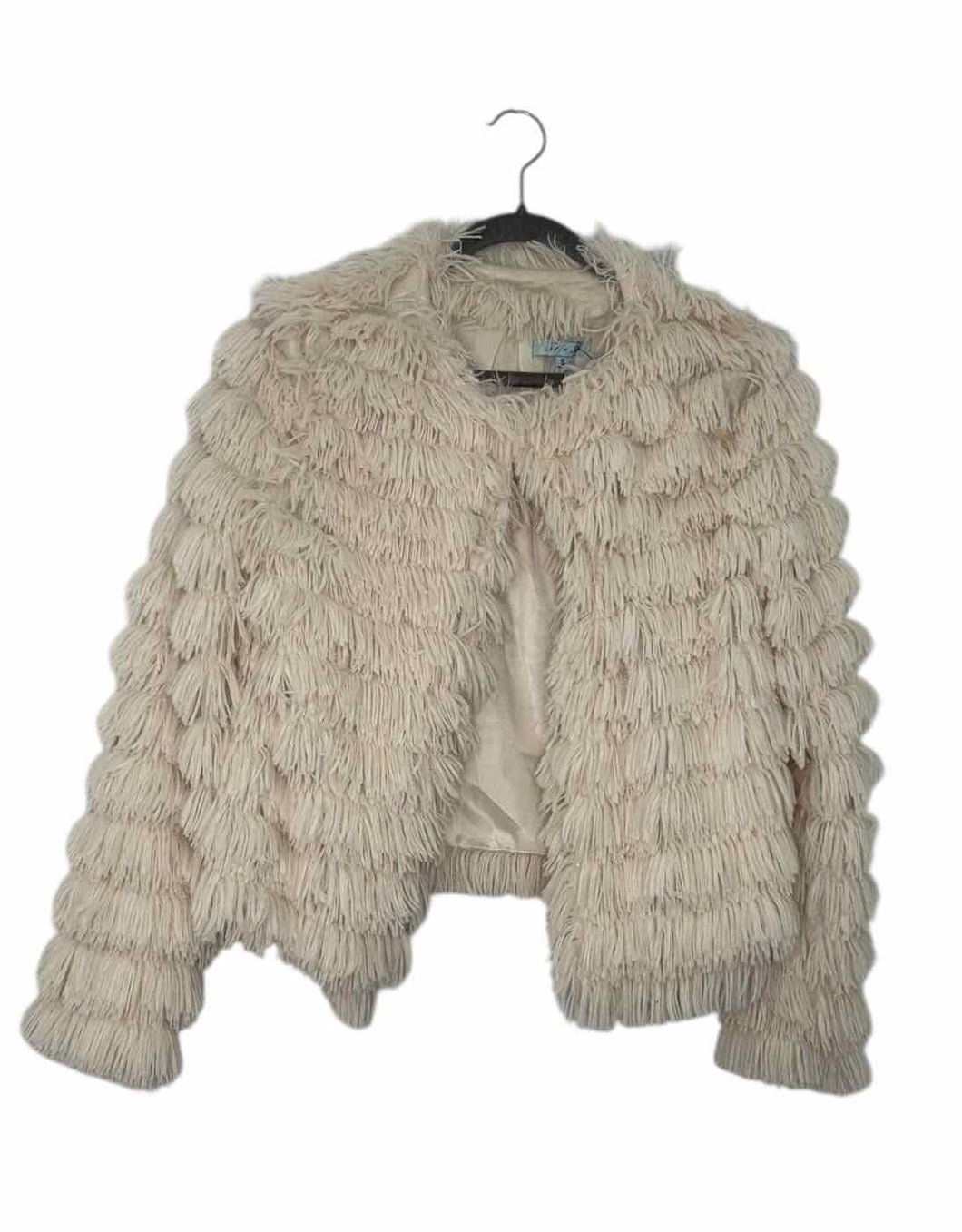 She + Sky Size Small Ivory Pre-Owned Jacket- Ladies