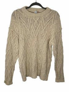 Free People Size X- Small Cream Pre-Owned Sweater- Ladies