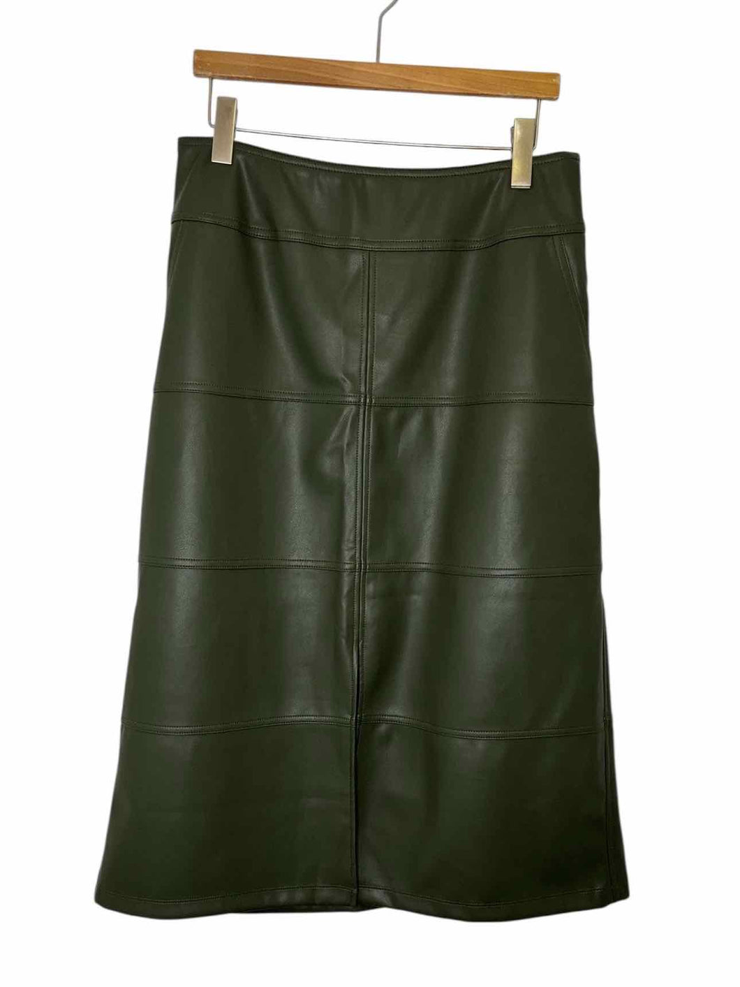 Cabi Size 10 Olive Pre-Owned Skirt- Ladies