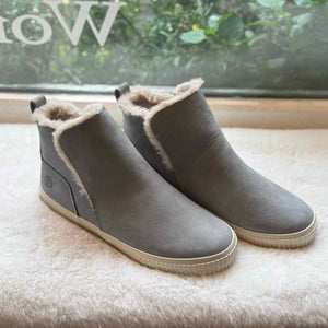 Timberland Size 8 Grey Bootie Pre-Owned Shoes- Ladies