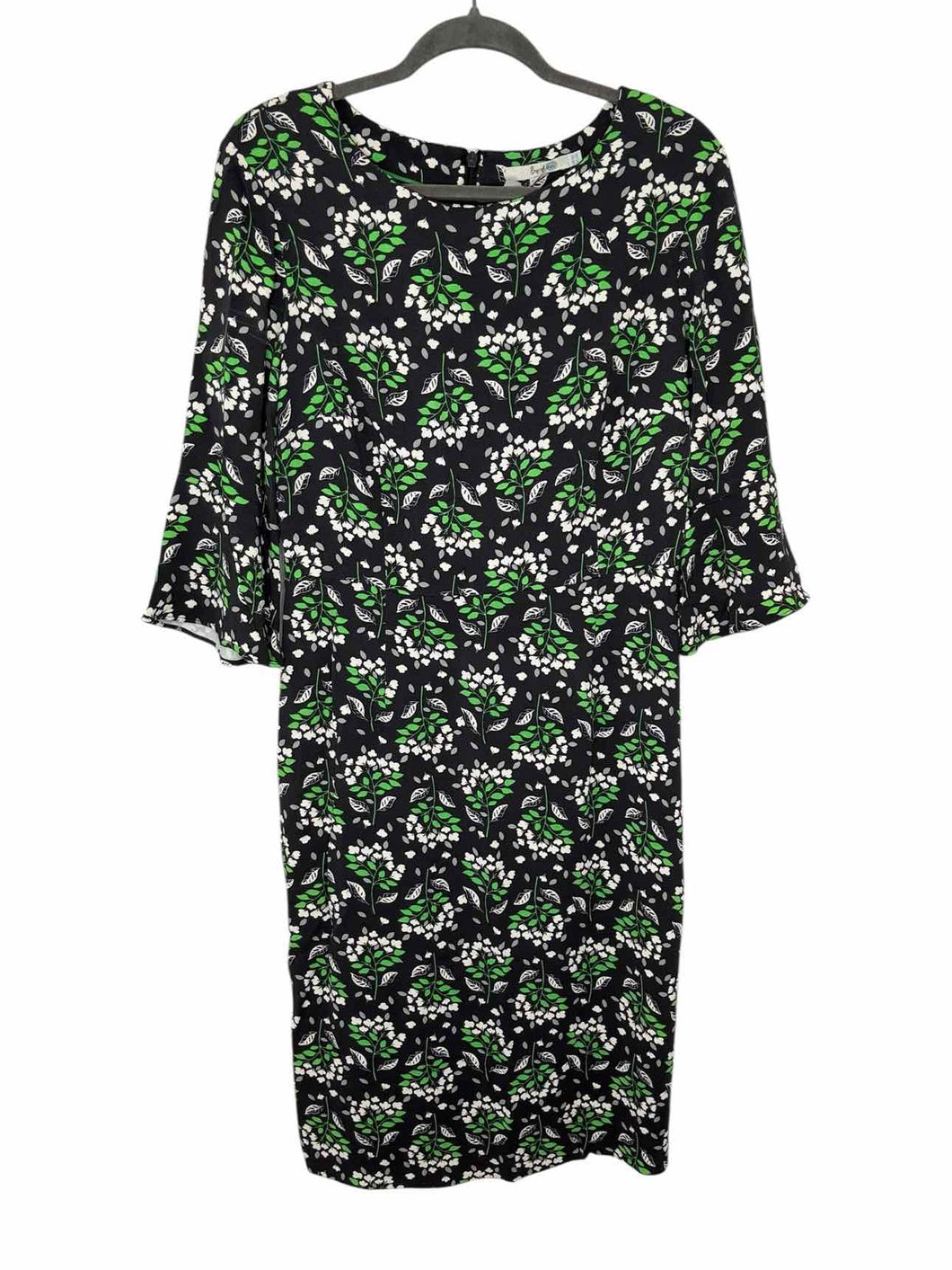 Boden Size 10 Grey Print Pre-Owned Dress- Ladies