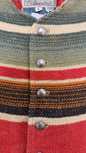 Load image into Gallery viewer, TP Saddle Blanket Size Large Red Stripe Pre-Owned Vest- Ladies
