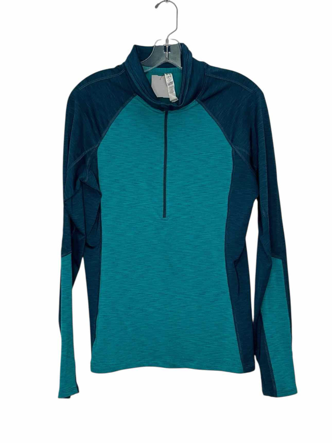 Under Armour Size Large Blue Green Pre-Owned Pullover- Ladies