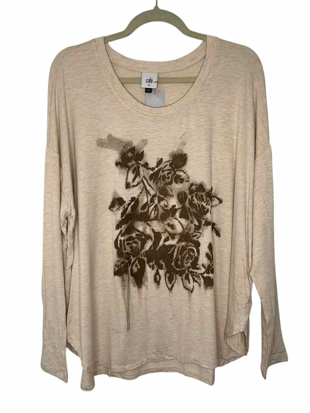 Cabi Size Medium Tan Pre-Owned Top- Ladies