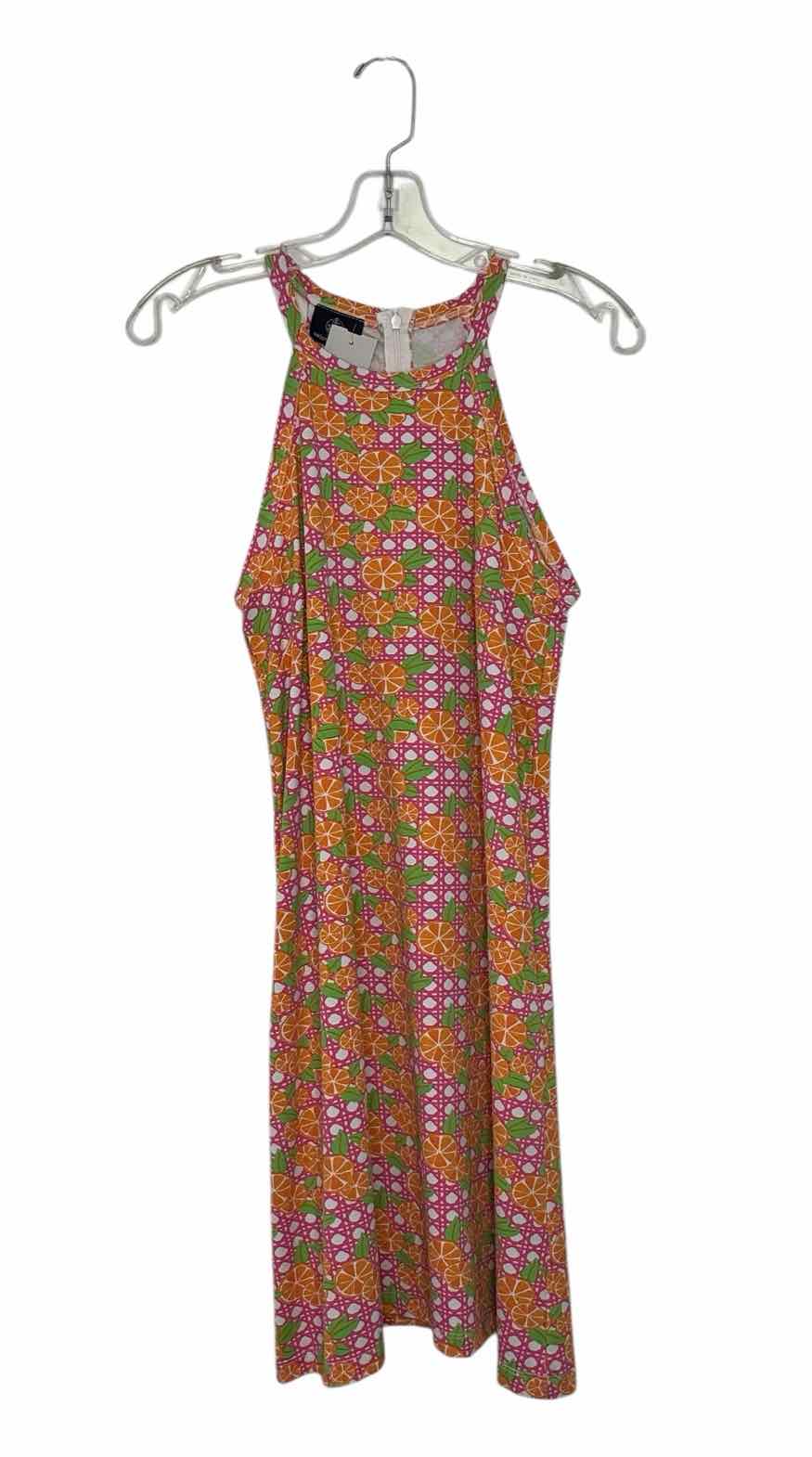 Sailor Sailor Size Medium Pink Print Pre-Owned Dress- Ladies