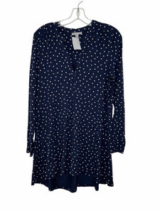 Pure Collection Size 4 Blue Print Pre-Owned Blouse- Ladies