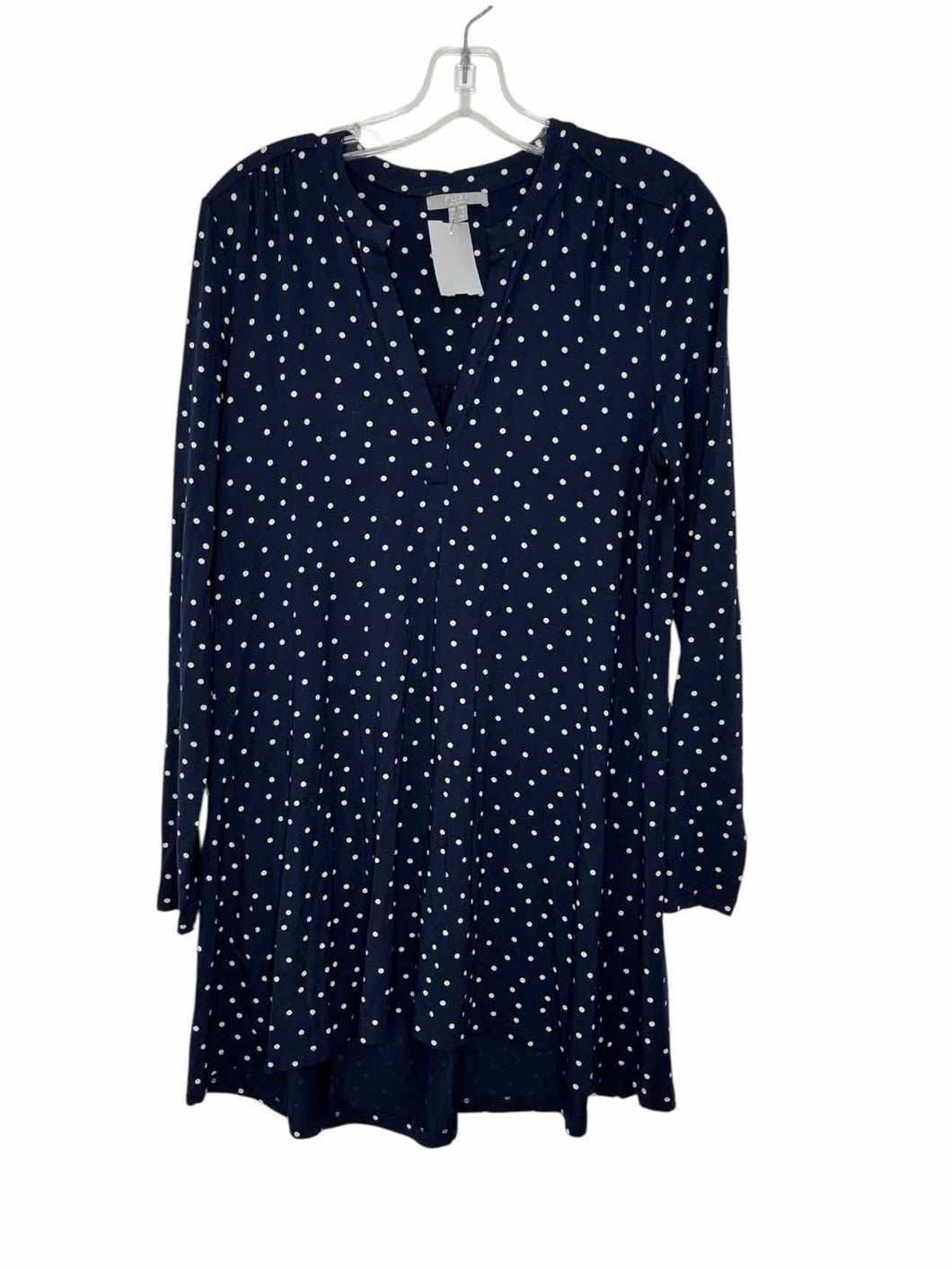Pure Collection Size 4 Blue Print Pre-Owned Blouse- Ladies