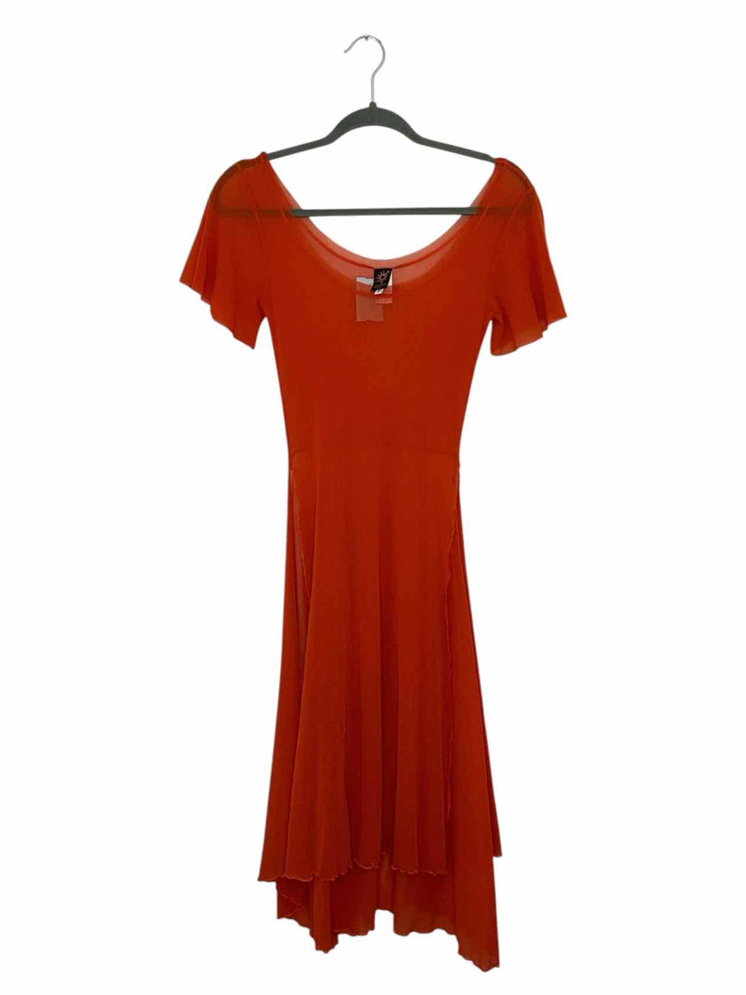 Jean Paul Gaultier Size Small Orange Pre-Owned Dress- Ladies