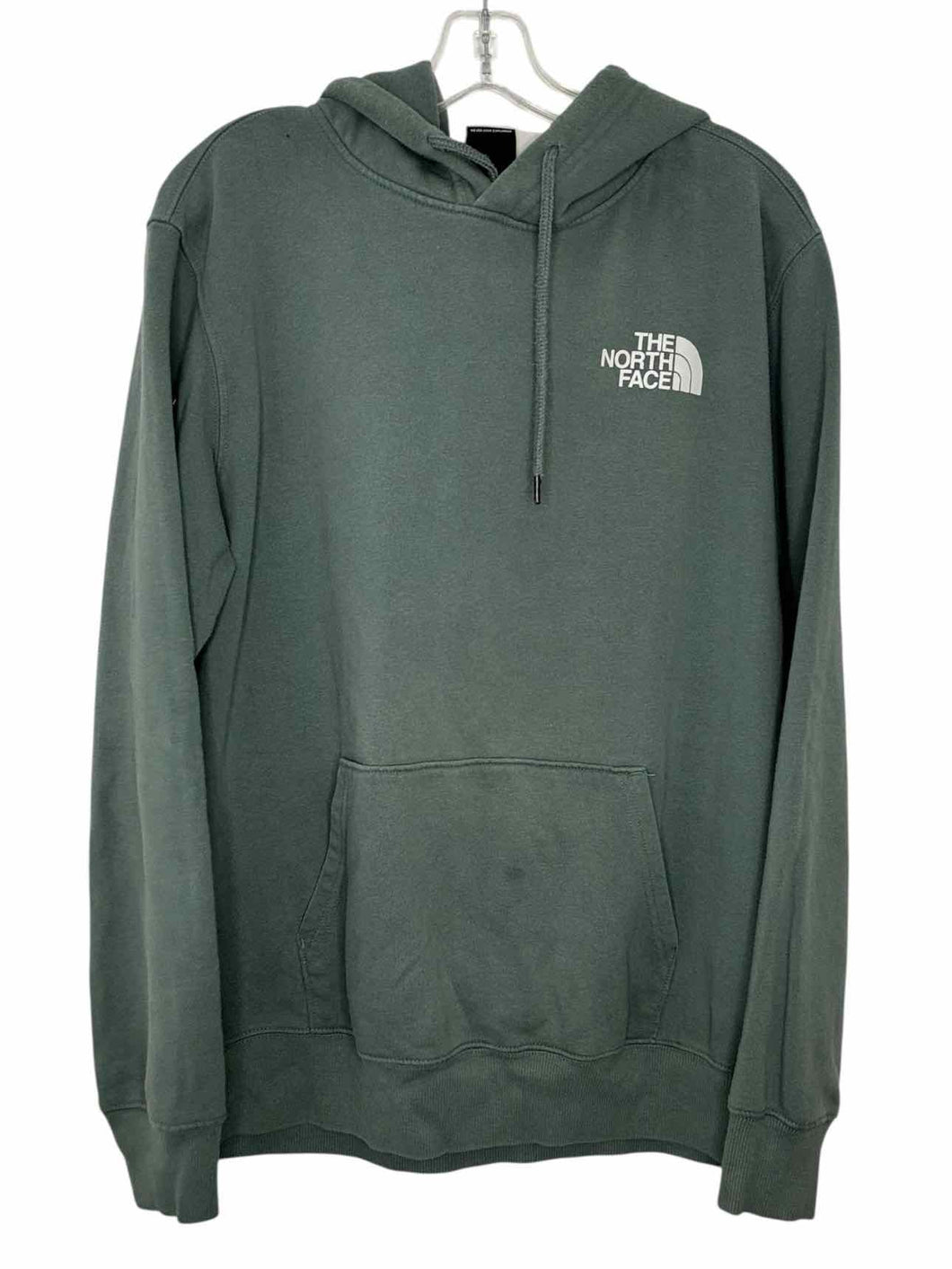 North Face Size L Green Pre-Owned Hoodie- Mens
