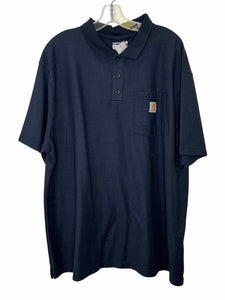 Carhartt Size 2XL Navy Pre-Owned Shirt- Mens