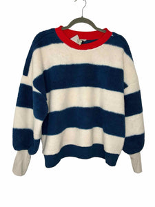 Maeve Size X- Small Blue Stripe Pre-Owned Fleece- Ladies