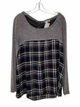 Load image into Gallery viewer, Etro Size Large Grey Plaid Pre-Owned Top- Ladies

