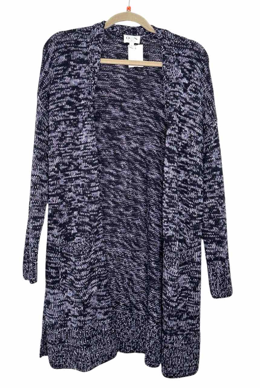 Talbots Size LP Navy Print Pre-Owned Sweater- Ladies