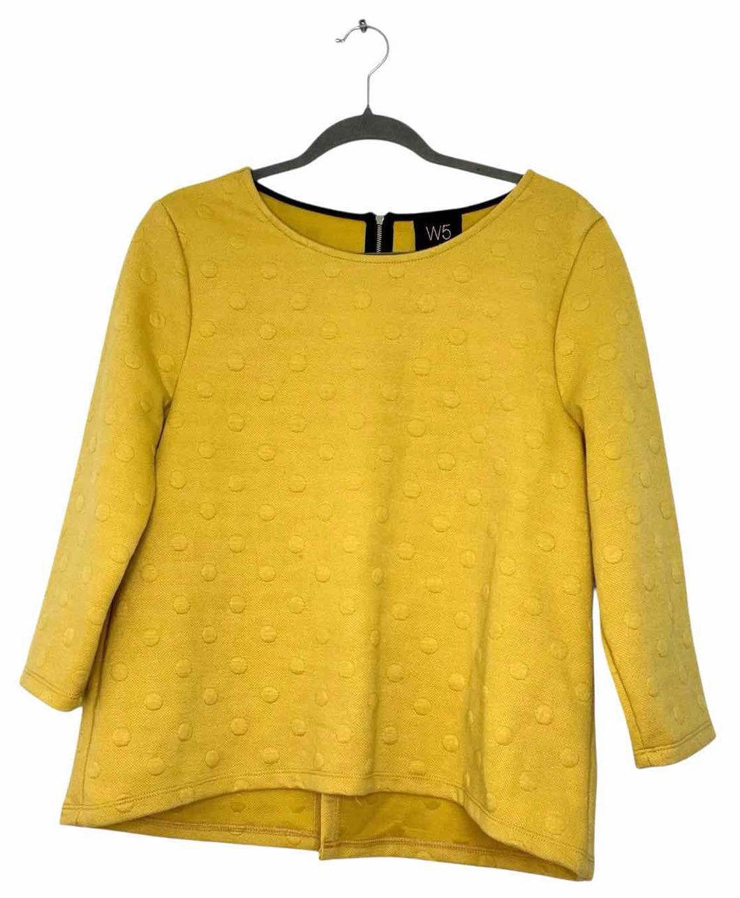 W5 Size Large Yellow Pre-Owned Sweater- Ladies