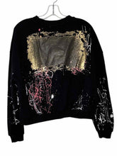 Load image into Gallery viewer, For the Republic Size Large Black Print Pre-Owned Sweatshirt- Ladies
