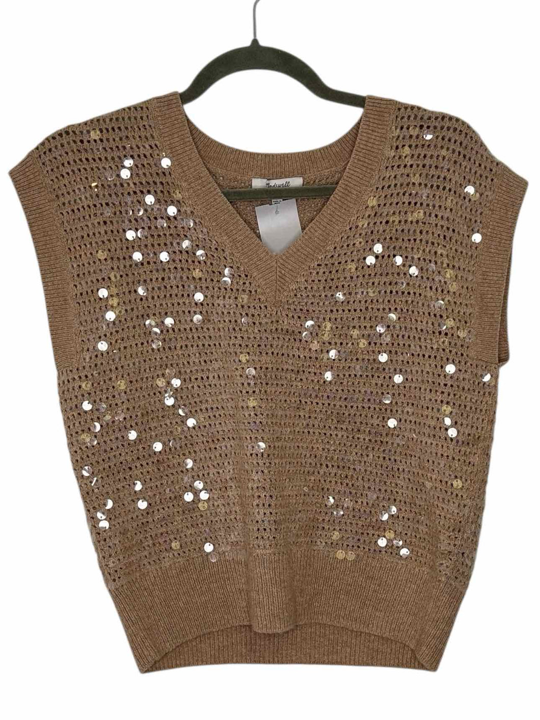 Madewell Size X- Small Beige Pre-Owned Vest- Ladies