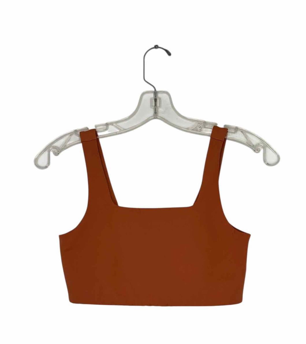 Girlfriend Collective Size Small Rust Pre-Owned Activewear- Bra