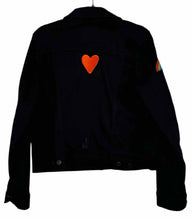 Load image into Gallery viewer, Levis Size Medium Black Denim Pre-Owned Jacket- Ladies
