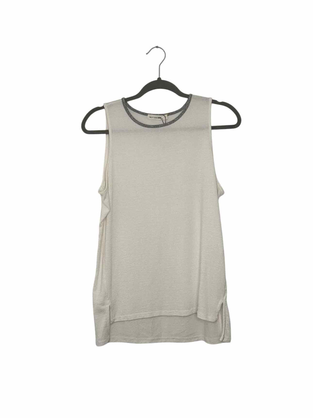 Rag & Bone Jean Size X- Small White Tank Top- Ladies