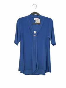 Joseph Ribkoff Size 8 Blue Pre-Owned Top- Ladies