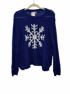 Wooden Ships Size S/M Royal Blue Pre-Owned Sweater- Ladies