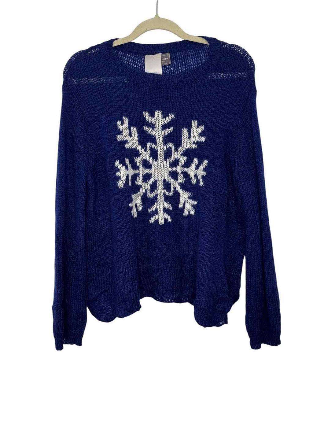Wooden Ships Size S/M Royal Blue Pre-Owned Sweater- Ladies