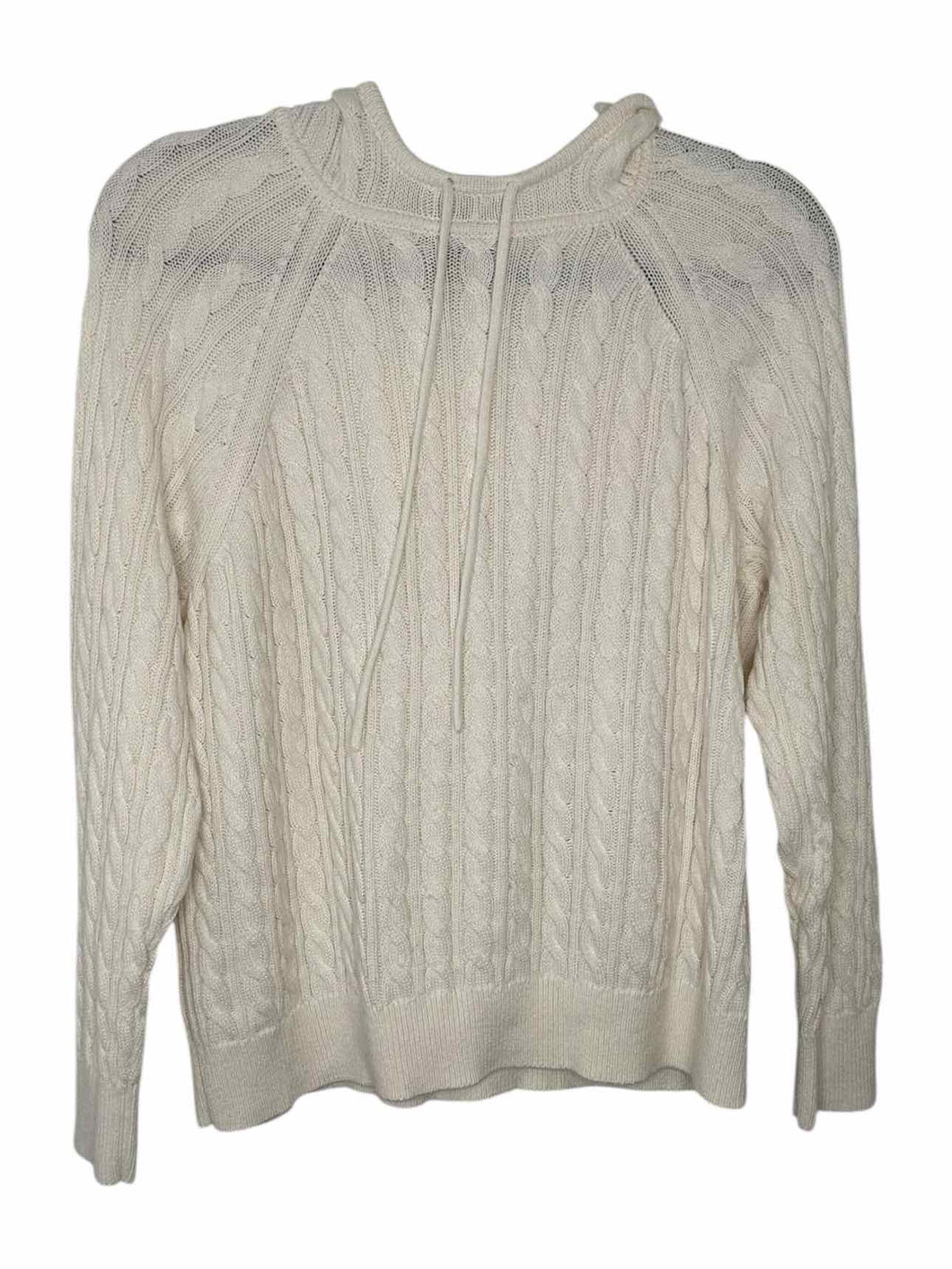 J Crew Size Large White Pre-Owned Sweater- Ladies