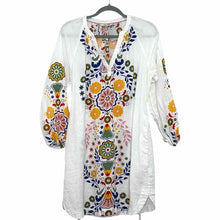 Load image into Gallery viewer, Boden Size 8 White Print Pre-Owned Dress- Ladies
