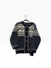 Load image into Gallery viewer, Woolrich Size L Blue Print Pre-Owned Sweater- Ladies
