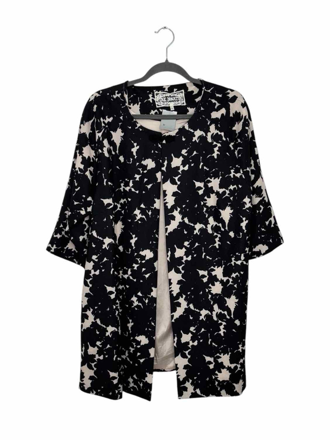 Size Large Black Print Pre-Owned Jacket- Ladies