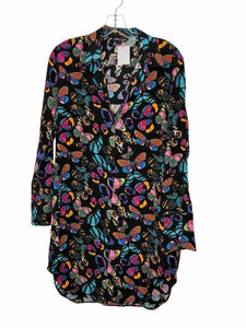 Catherine Gee Size Small Black Print Pre-Owned Dress- Ladies