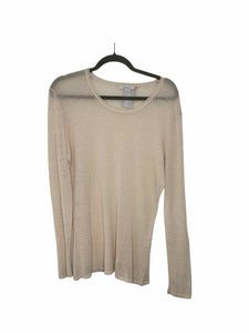 Size M/L Beige Pre-Owned Sweater- Ladies