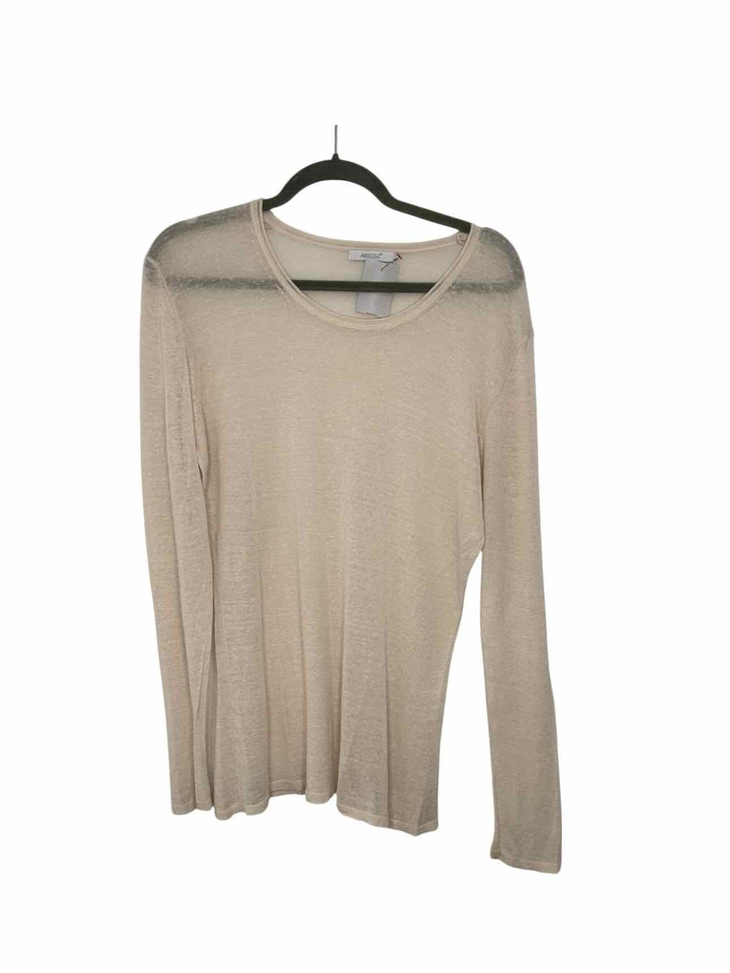 Size M/L Beige Pre-Owned Sweater- Ladies