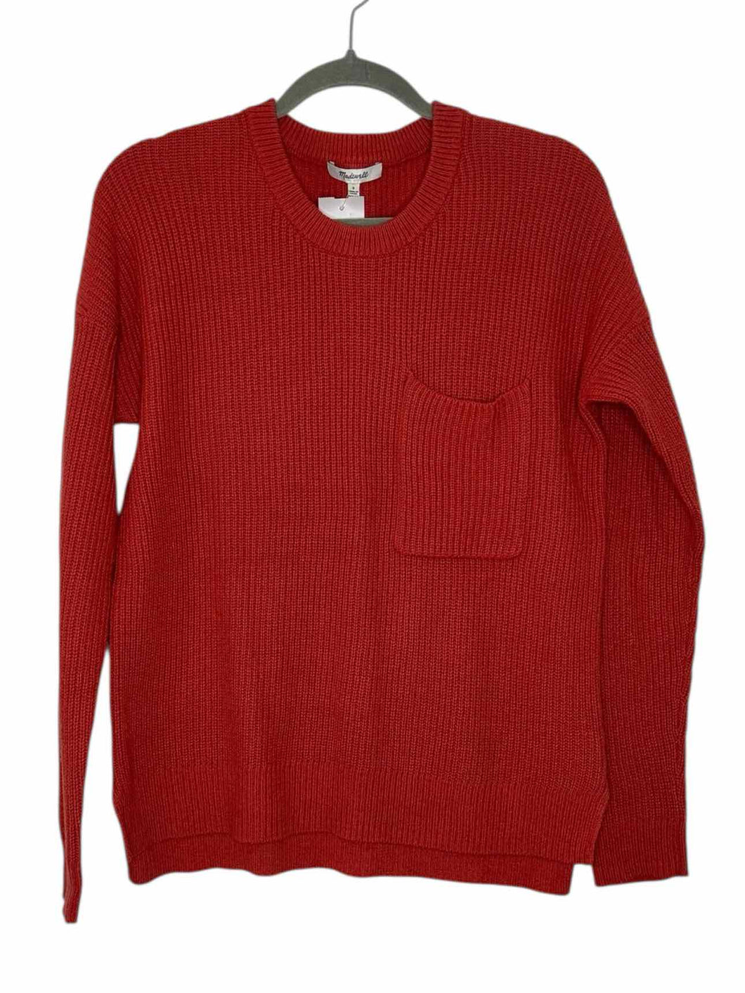 Madewell Size Small Red Orange Pre-Owned Sweater- Ladies