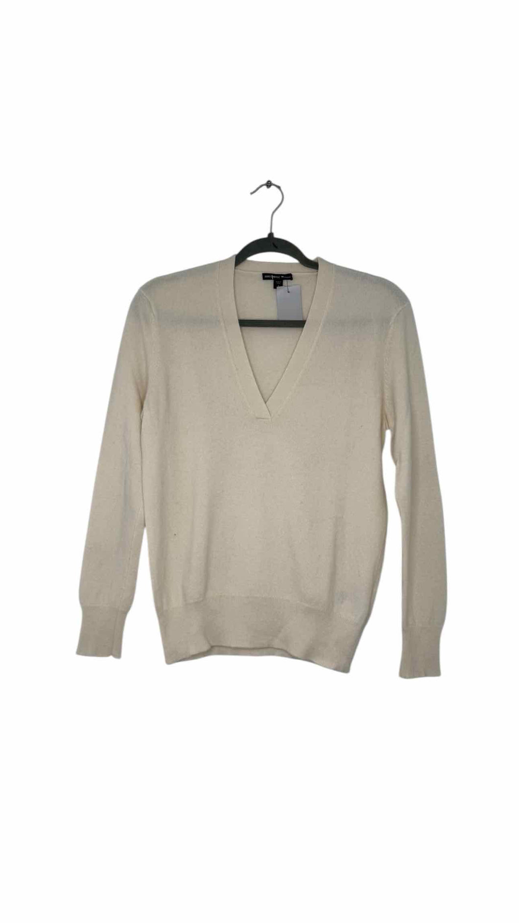 James Perse Size Small Ivory Pre-Owned Sweater- Ladies