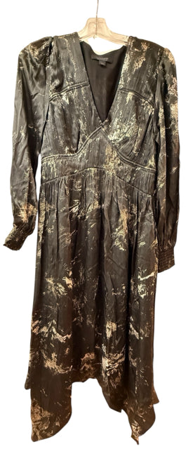 All Saints Co. Size 8 Black Print Pre-Owned Dress- Ladies
