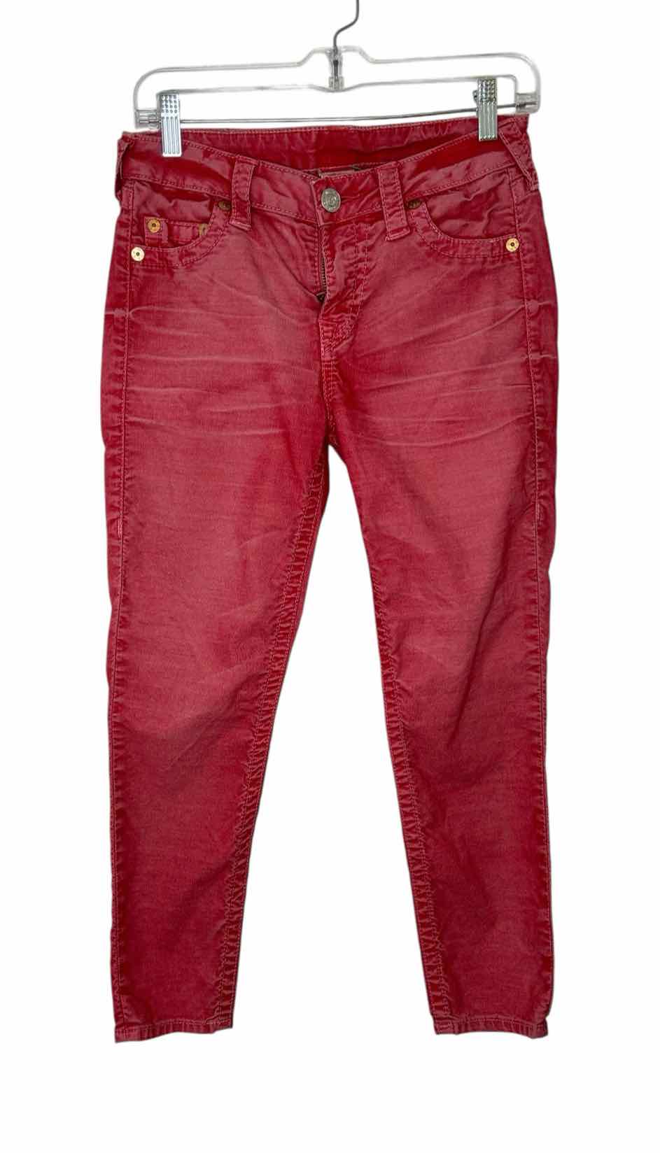 True Religion Size 28 Red Pre-Owned Pants- Ladies