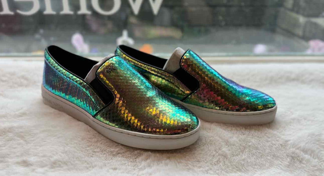Michael Kors Size 7.5 Iridescent Sneaker Footwear- NWOB Shoes- Ladies
